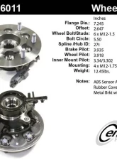 Centric C-Tek Standard Hub and Bearing Assembly; With Integral ABS 402.66011E                                     - 402.66011E - Image 7
