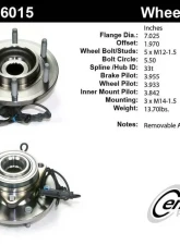 Centric Premium Hub and Bearing Assembly; With Integral ABS 402.66015                                     - 402.66015 - Image 7