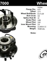 Centric C-Tek Standard Hub and Bearing Assembly; With Integral ABS 402.67000E                                     - 402.67000E - Image 7