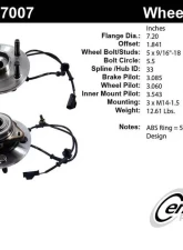 Centric C-Tek Standard Hub and Bearing Assembly; With Integral ABS 402.67007E                                     - 402.67007E - Image 7