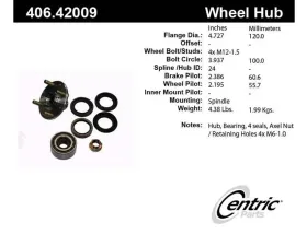 Centric C-Tek Standard Hub and Bearing Assembly Repair Kit 403.40000E
