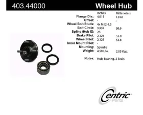 Centric C-Tek Standard Hub and Bearing Assembly Repair Kit 403.44000E