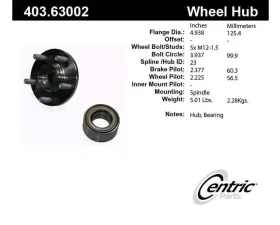 Centric C-Tek Standard Hub and Bearing Assembly Repair Kit 403.63002E