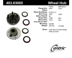 Centric C-Tek Standard Hub and Bearing Assembly Repair Kit 403.63005E
