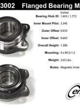 Centric C-Tek Standard Flanged Wheel Bearing Module; With ABS 405.33002E                                     - 405.33002E - Image 5