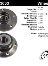 Centric C-Tek Standard Hub and Bearing Assembly; With ABS 405.33003E                                     - 405.33003E - Image 5