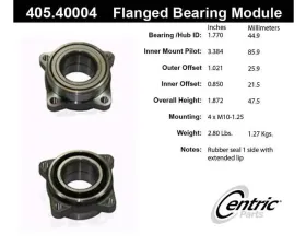 Centric C-Tek Standard Flanged Wheel Bearing Module 405.40004E