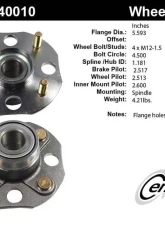 Centric C-Tek Standard Hub and Bearing Assembly 405.40010E                                     - 405.40010E - Image 5