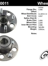 Centric C-Tek Standard Hub and Bearing Assembly 405.40011E                                     - 405.40011E - Image 5