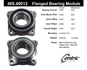 Centric C-Tek Standard Flanged Bearing Module 405.40012E