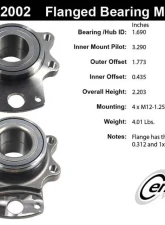 Centric C-Tek Standard Flanged Wheel Bearing Module 405.42002E                                     - 405.42002E - Image 5