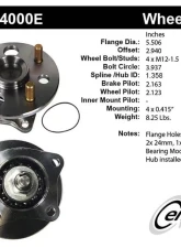 Centric C-Tek Standard Hub and Bearing Assembly 405.44000E                                     - 405.44000E - Image 3