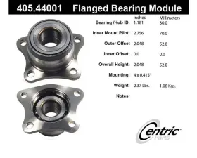 Centric C-Tek Standard Flanged Bearing Module 405.44001E