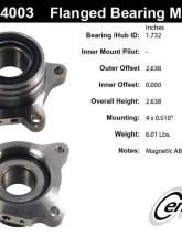 Centric C-Tek Standard Flanged Bearing Module; With ABS 405.44003E                                     - 405.44003E - Image 5