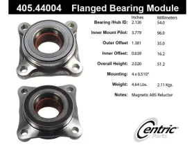 Centric C-Tek Standard Flanged Bearing Module; With ABS 405.44004E