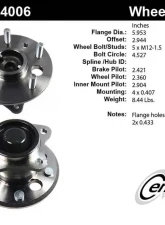 Centric C-Tek Standard Hub and Bearing Assembly 405.44006E                                     - 405.44006E - Image 5