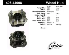 Centric C-Tek Standard Hub and Bearing Assembly 405.44008E