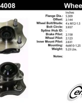 Centric C-Tek Standard Hub and Bearing Assembly 405.44008E                                     - 405.44008E - Image 5