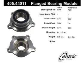 Centric C-Tek Standard Flanged Bearing Module 405.44011E