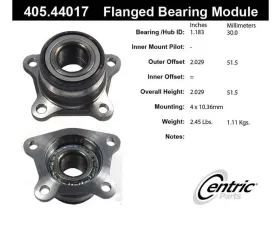 Centric C-Tek Standard Flanged Bearing Module 405.44017E