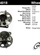 Centric C-Tek Standard Hub and Bearing Assembly 405.44018E                                     - 405.44018E - Image 5