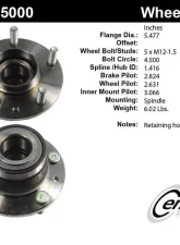 Centric C-Tek Standard Hub and Bearing Assembly 405.45000E                                     - 405.45000E - Image 5