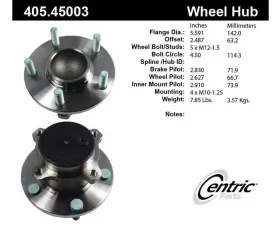 Centric C-Tek Standard Hub and Bearing Assembly 405.45003E