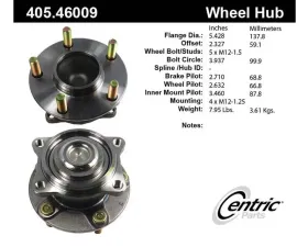 Centric C-Tek Standard Hub and Bearing Assembly 405.46009E