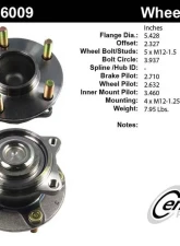 Centric C-Tek Standard Hub and Bearing Assembly 405.46009E                                     - 405.46009E - Image 5