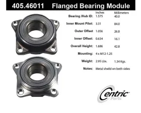 Centric C-Tek Standard Flanged Bearing Module 405.46011E