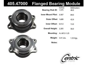Centric C-Tek Standard Flanged Bearing Module 405.47000E