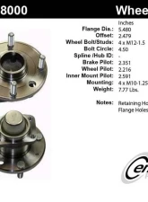 Centric C-Tek Standard Hub and Bearing Assembly 405.48000E                                     - 405.48000E - Image 5