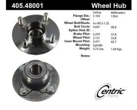 Centric C-Tek Standard Hub and Bearing Assembly 405.48001E