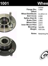 Centric C-Tek Standard Hub and Bearing Assembly 405.51001E                                     - 405.51001E - Image 5