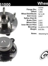 Centric C-Tek Standard Hub and Bearing Assembly 405.61000E                                     - 405.61000E - Image 5