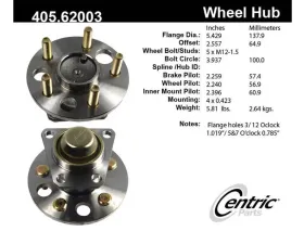 Centric C-Tek Standard Hub and Bearing Assembly 405.62003E