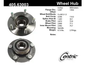 Centric C-Tek Standard Hub and Bearing Assembly 405.63003E
