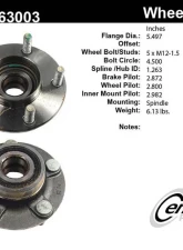 Centric C-Tek Standard Hub and Bearing Assembly 405.63003E                                     - 405.63003E - Image 5