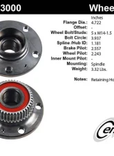 Centric C-Tek Standard Hub and Bearing Assembly 406.33000E                                     - 406.33000E - Image 5