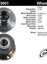 Centric C-Tek Standard Hub and Bearing Assembly 406.33001E                                     - 406.33001E - Image 5