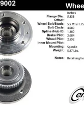 Centric C-Tek Standard Hub and Bearing Assembly 406.39002E                                     - 406.39002E - Image 5