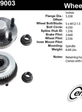 Centric C-Tek Standard Hub and Bearing Assembly 406.39003E                                     - 406.39003E - Image 5