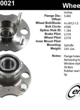 Centric C-Tek Standard Hub and Bearing Assembly; With ABS 406.40021E                                     - 406.40021E - Image 5