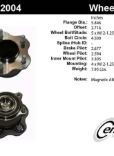 Centric C-Tek Standard Hub and Bearing Assembly; With ABS 406.42004E                                     - 406.42004E - Image 5