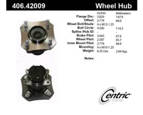Centric C-Tek Standard Hub and Bearing Assembly 406.42009E