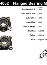 Centric C-Tek Standard Flanged Wheel Bearing Module; With ABS 406.44002E                                     - 406.44002E - Image 5