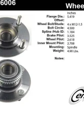 Centric C-Tek Standard Hub and Bearing Assembly; With ABS Tone Ring 406.46006E                                     - 406.46006E - Image 5