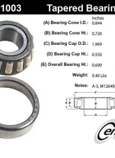 Centric C-Tek Standard Wheel Bearing and Race Set 410.91003E                                     - 410.91003E - Image 5