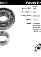Centric Premium Axle Shaft Bearing Assembly Single Row 411.48006                                     - 411.48006 - Image 5
