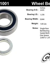 Centric C-Tek Standard Axle Shaft Bearing Assembly Single Row 411.61001E                                     - 411.61001E - Image 3